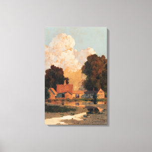 Lienzo Maxfield Parrish - Granja Daniels, verano