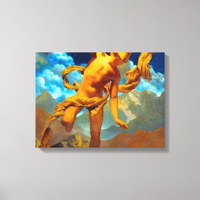 Lienzo Maxfield Parrish Prometheus (Anverso)