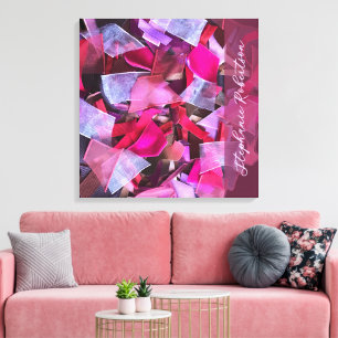 Lienzo Maximalista personalizado de efecto 3D abstracto r