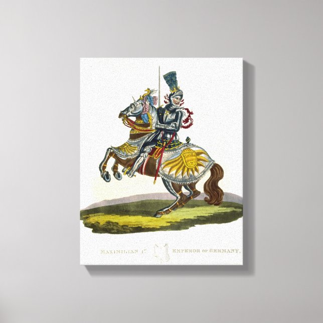 Lienzo Maximiliano I, Rey de Alemania y Santo Imperio Rom (Anverso)