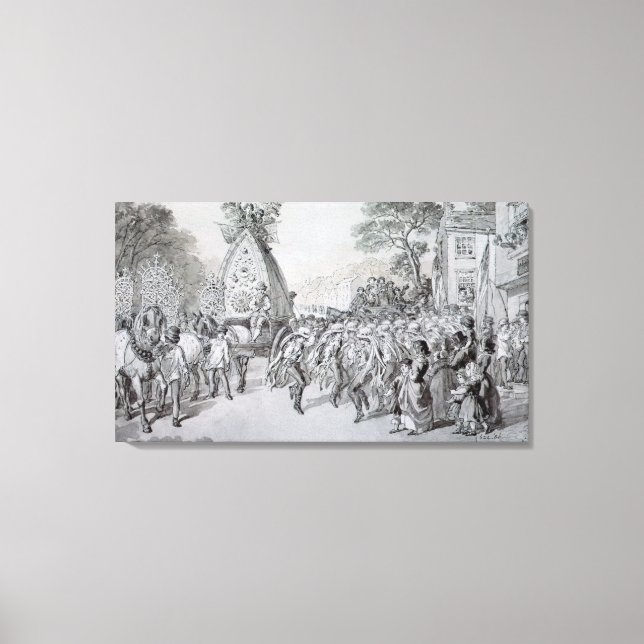 Lienzo May Day en Bowdon, Cheshire (Anverso)