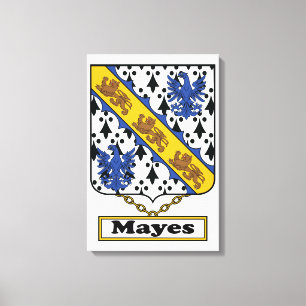 Lienzo Mayes Family Crest