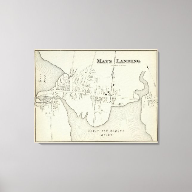 Lienzo Mays Landing, Nueva Jersey (Anverso)