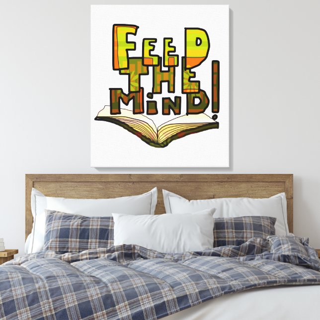 Lienzo MAZIPOODLES Alimenta La Mente 006 (Insitu(Dormitorio))
