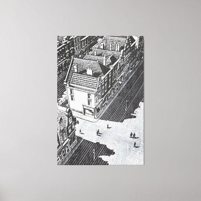 Lienzo MC Escher art style (Anverso)