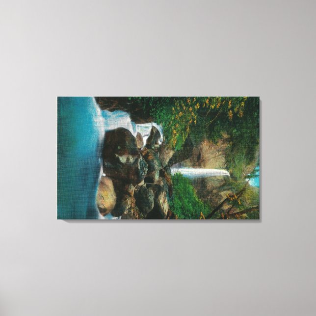 Lienzo McCord Creed cae en el río Columbia (Anverso)