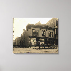 Lienzo McGreal Bldg, la farmacia de Diller de 1912