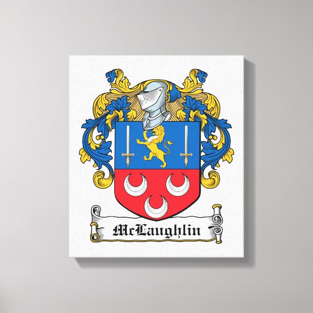Lienzo McLaughlin Family Crest (Anverso)