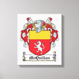 Lienzo McQuillan Family Crest