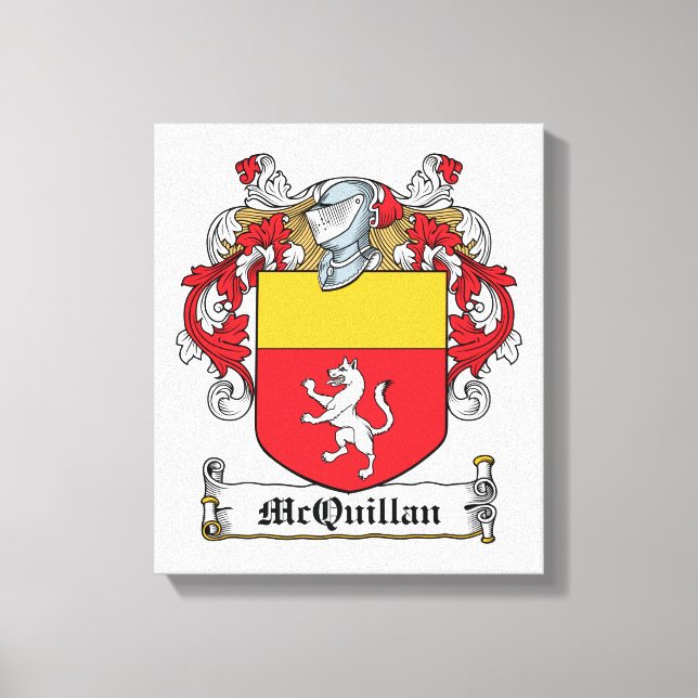 Lienzo McQuillan Family Crest (Anverso)