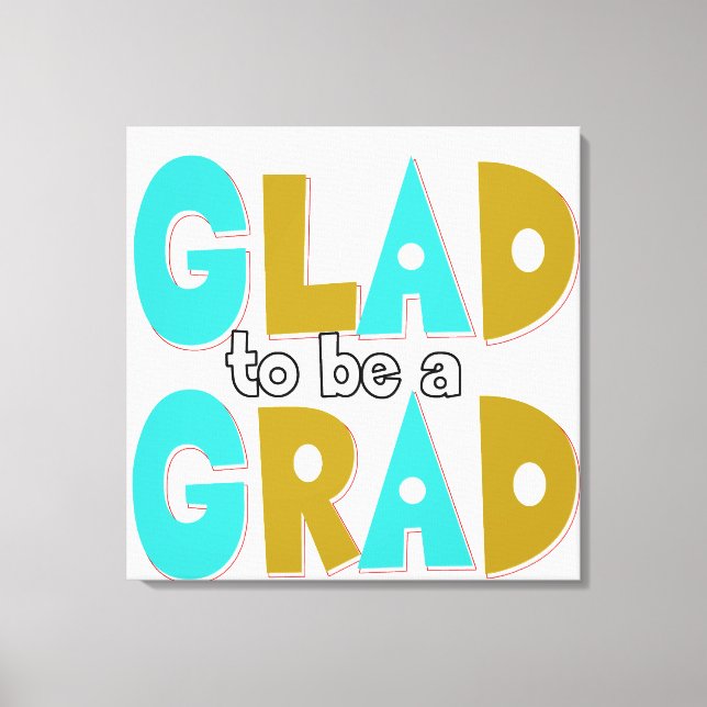 Lienzo Me alegra ser graduado 2012 (Anverso)