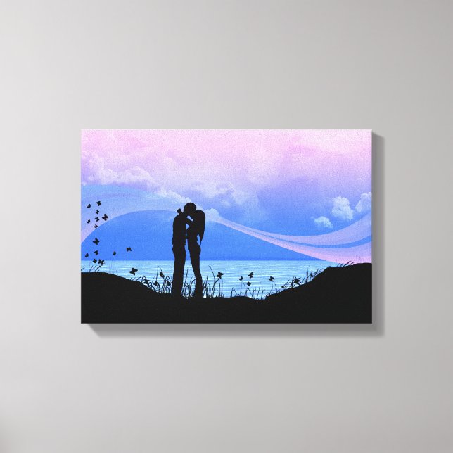 Lienzo Me das mariposas (Anverso)