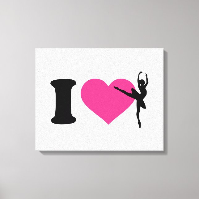 Lienzo Me encanta el ballet ballerina (Anverso)