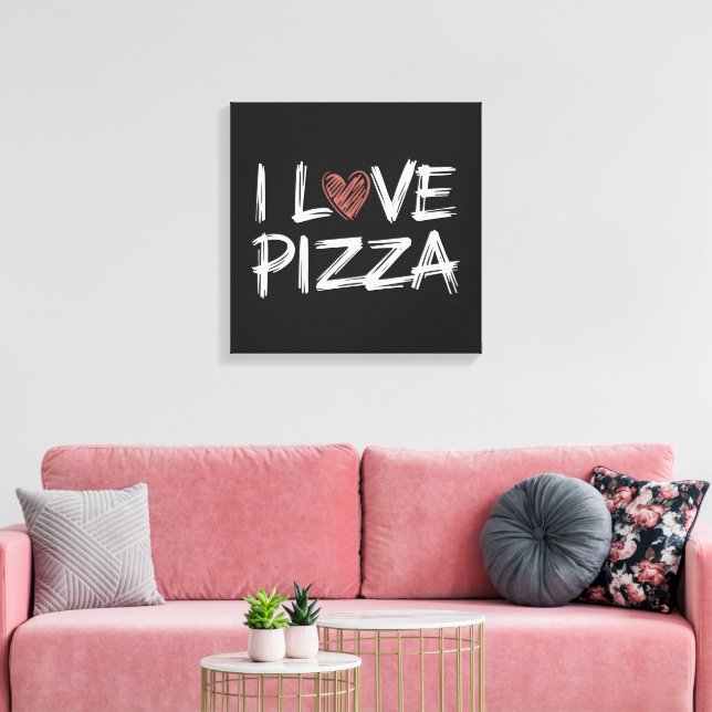 Lienzo Me encanta la pizza (Insitu (Sala de estar))