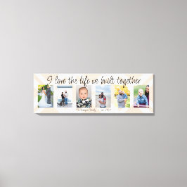 Lienzo Me encanta la vida que construimos juntos 6 foto p