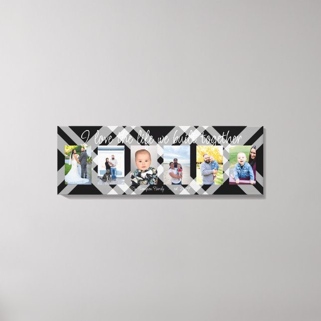 Lienzo Me encanta la vida que construimos juntos 6 foto p (Anverso)