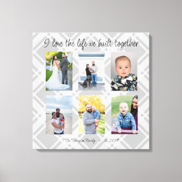 Lienzo Me encanta la vida que construimos juntos 6 foto p