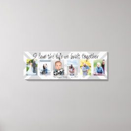 Lienzo Me encanta la vida que construimos juntos 6 foto p