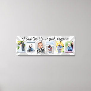 Lienzo Me encanta la vida que construimos juntos 6 foto p