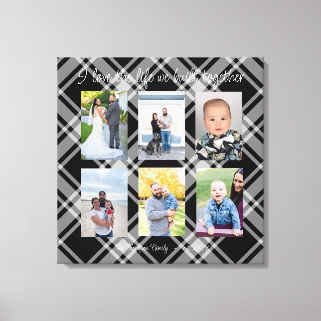 Lienzo Me encanta la vida que construimos juntos 6 foto p (Anverso)