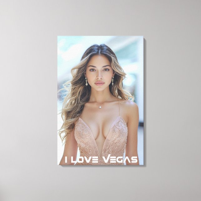 LIENZO ME ENCANTA LAS VEGAS (Anverso)