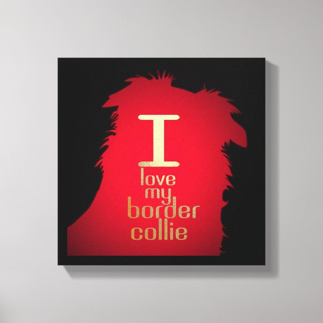 LIENZO ME ENCANTA MI COLIE FRONTERIZA (Anverso)