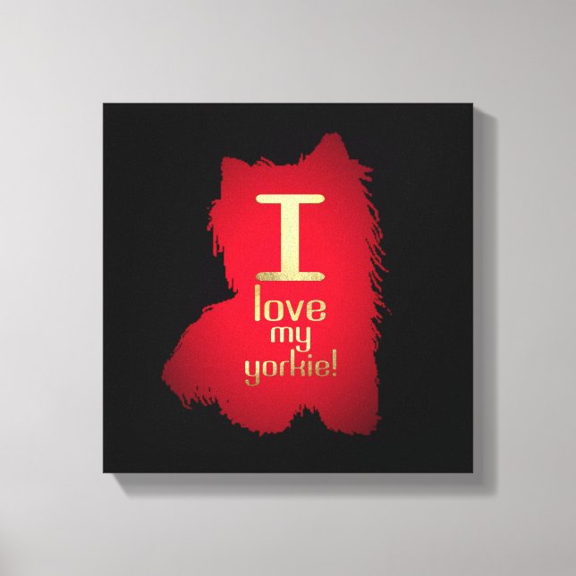 LIENZO ME ENCANTA MI YORKIE (Anverso)