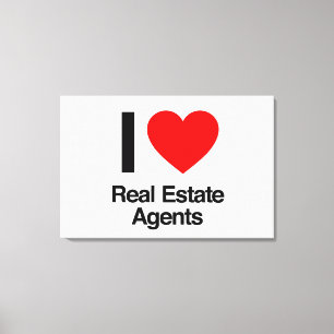 Lienzo me encantan los agentes inmobiliarios
