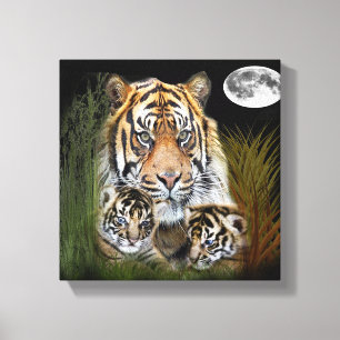 Lienzo Me encantan los Tigres