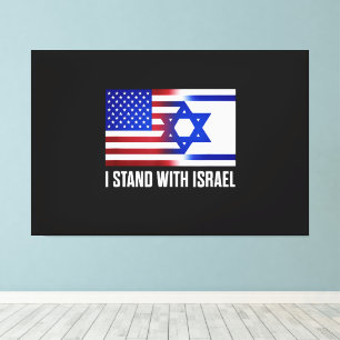 Lienzo Me mantengo con Israel Patriótico