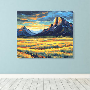 Lienzo Meadows and Mountains