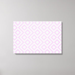 Lienzo Meander rosa y blanco