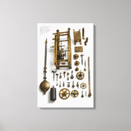 Lienzo Mecanismo de Reloj de Péndulo de Galileo Impreso