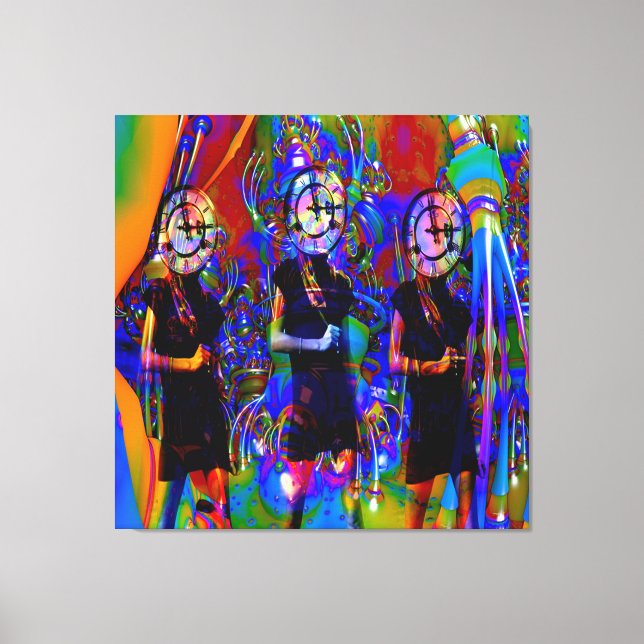 Lienzo Mecanismo de relojería (Anverso)