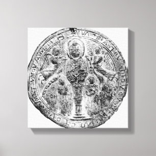 Lienzo Medallón adornado en la técnica del cloisonne