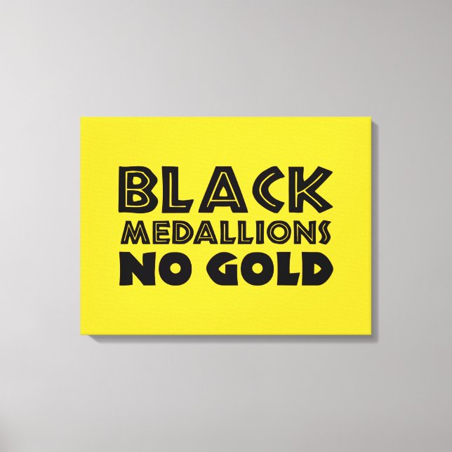 LIENZO MEDALLONES NEGROS SIN ORO (Anverso)