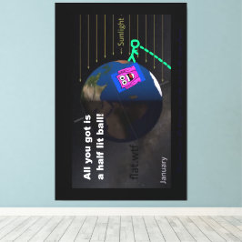 Lienzo ¡Media bola iluminada!