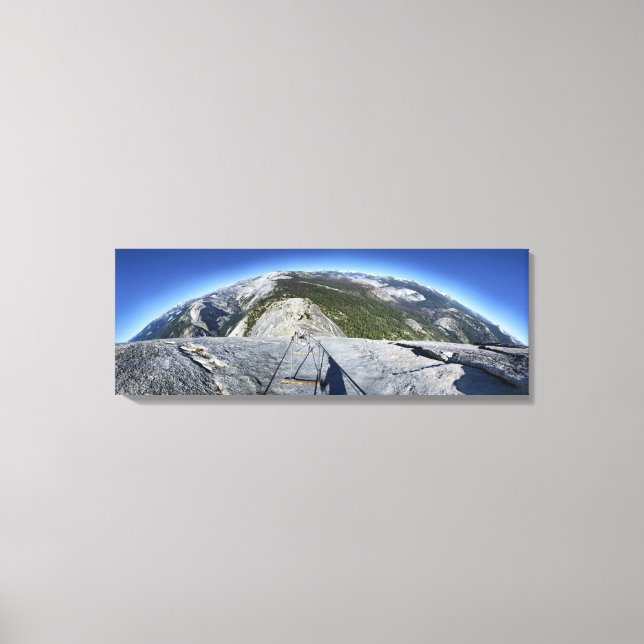 Lienzo Media casa mirando hacia abajo desde los cables -  (Anverso)