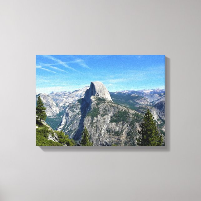 Lienzo Media Cúpula de Glacier Point, Yosemite, CA (Anverso)