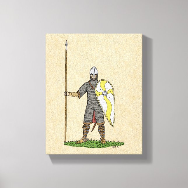 Lienzo Medieval Norman Knight Circa 1066 (Anverso)