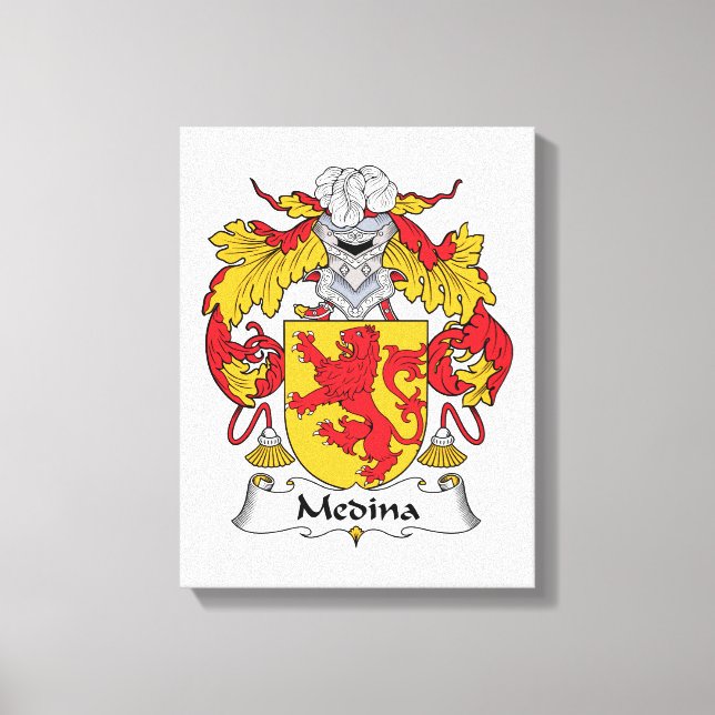 Lienzo Medina Family Crest (Anverso)
