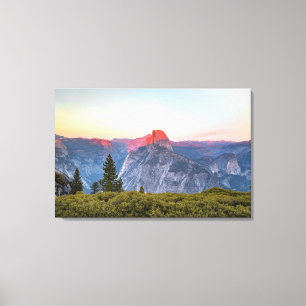 Lienzo Medio parque nacional de la bóveda el   Yosemite
