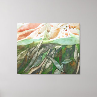 Lienzo Medio vegetación y medio colorido follaje botánico