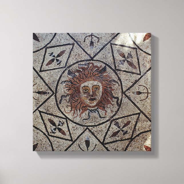 Lienzo Medusa, mosaico romano de la casa de Orfeo (Anverso)