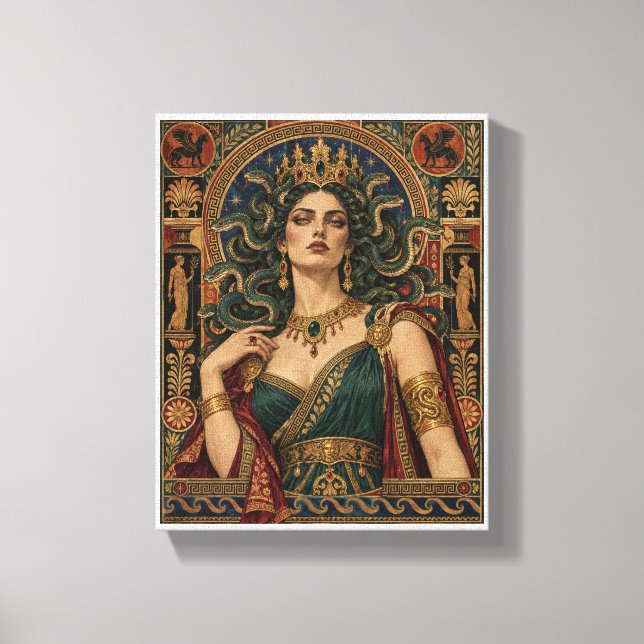 Lienzo Medusa regia (Anverso)