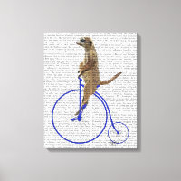Meerkat En Blue Penny Farthing