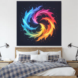 Lienzo  „Meister der 4 Elemente“  