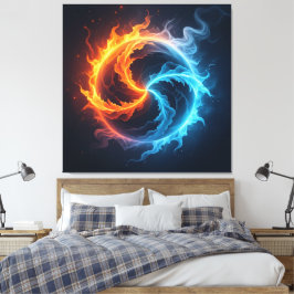 Lienzo „Meister der 4 Elemente“