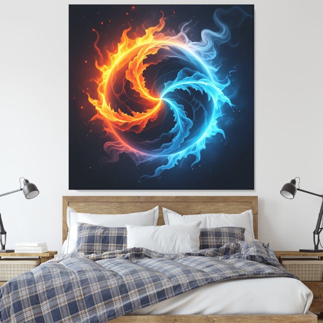 Lienzo „Meister der 4 Elemente“ (Insitu(Dormitorio))