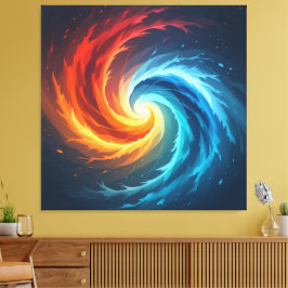 Lienzo  „Meister der 4 Elemente“  